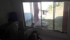 Cuckold washes dishes, wife fucks black