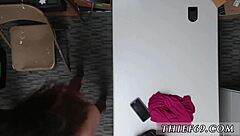 small teen steals apparel from step dad in hardcore old and young scene