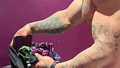 my friend gives me his ass to keep our secret in bdsm session