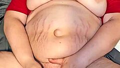 Milf cums with big tits and big orgasm