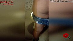 He follows me to the bathroom just for my little ass creampie?