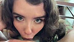 Hot Canadian Blonde Eden Ivy Gags On Cock In Pov Cumshot