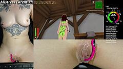 egirl uses vibrator on shaved pussy