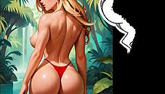 Animated Comic Girl Lost In Jungle Gets Gaping Ass Fucked By Big Cock Gangbang