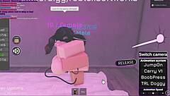 Fucking hot Roblox girl with big tits and ass gets cumshot!