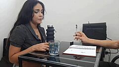 sexy latina secretary loves big cocks and gets fucked hard 😍