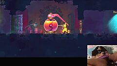 chubby ebony gamer fucked with dildo