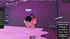 Fucking hot Roblox girl with big tits and ass gets cumshot!