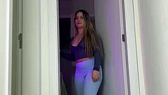 Big Ass In Leggings Came To Say Good Night