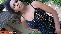 Big tits ebony milf gets fucked raw by gonzo producer