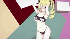 Koikatsu Arisu OC dances gracefully