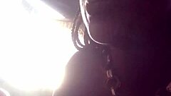 come eat with a black african lady