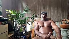 exploring brazilian bear's impressive features in a solo session