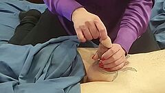 Stepmom pushes finger deeper into urethra in homemade BDSM