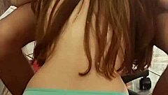 Watch the cute amateur couple as the naughty young girl plays with her boyfriend's cock