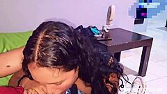 Horny Latina Stepmom Seduces Young Boy for Passionate Blowjob