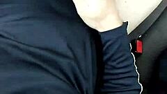 Amber gives blowjob in truck swallows cum