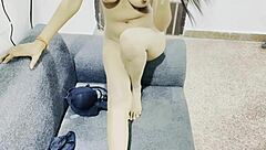 Indian Model Teen Performs Amazing Solo Workout