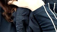 Amber gives blowjob in truck swallows cum