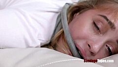 anastasia knight, petite blonde teen, punished for stealing in garage