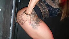 hey check out this wild latina anal party in the glory hole