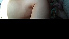 Mature woman impaling herself