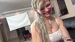 super pov with a cougar in lingerie