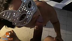 After Deep Throat Blowjob Latina Gets Intense Anal Pounding Until Creampie Drips Out