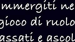 Mistress Dominates Slave in Italian Roleplay Ep1