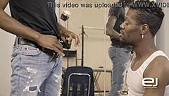 Hung black jock contrasts raw pounding with explosive cum burst