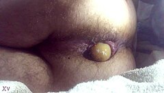 Anal dildo inserted deep inside! So intense!