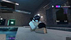 alone in indoor pool with shy girl leads to rough doggystyle fucking bent over