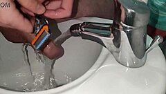 i shave my dick but then get excited and cum