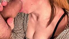 Russian Milf With Huge Tits And Big Ass Rides Friend's Cock To Creampie