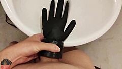 Skinny Amateur Uses Homemade Fleshlight For Solo Masturbation At Work