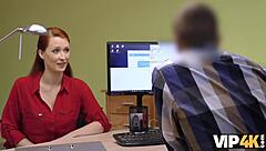 hey, check out this czech agent banging busty redhead isabella lui for cash