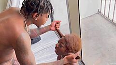 Exotic Ebony Lola Black Rides Gucci's Muscular Third Leg in Super Wet Pussy Action with Florida Neighbors.