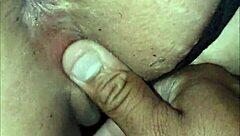 Eater destroys cuckold's wife's tight pussy with cumshot.