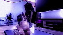 Ebony beauty with big ass takes intense stretching from massive black cock in hardcore session.