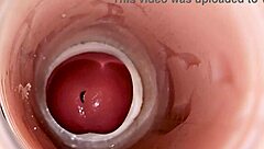 camera dives deep inside wet pussy capturing huge squirting cum load explosion 💦🍆