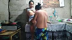 my neighbor woke horny wanting hard fuck in kitchen