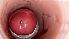 camera dives deep inside wet pussy capturing huge squirting cum load explosion 💦🍆