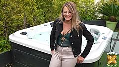 Alicia GETS HEATED UP savoring TWO HARD COCKS in steamy MMF threesome