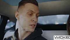 beautiful blondes emma hix and blake blossom enjoy a hard threesome with deepthroat and handjob