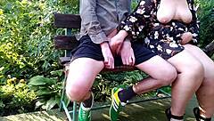 Look at my horny mother-in-law's big natural tits bouncing wildly