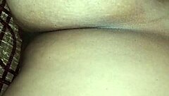 Bold amateur housewife shows creamy pussy after intense doggystyle fucking creampie