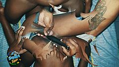 Threesome with two best friends from Toronto on New Year's Eve