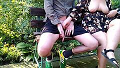 Look at my horny mother-in-law's big natural tits bouncing wildly