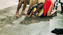 Why is this horny Indian maid bending over for rough anal? She takes monster cock deep in homemade pounding session.