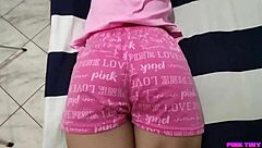 I tricked her into massage to touch her innocent ass gently